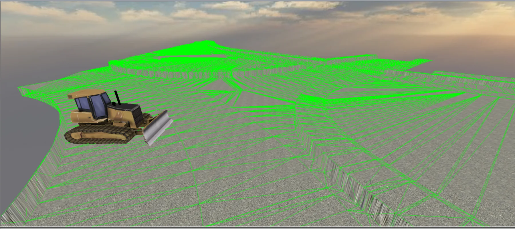 3D formation model for GPS-guided earthmoving plant