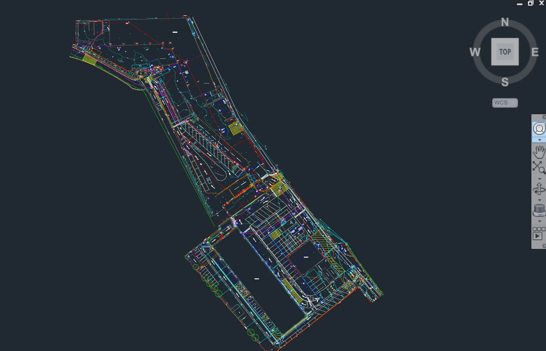 Survey and engineering data from a construction project