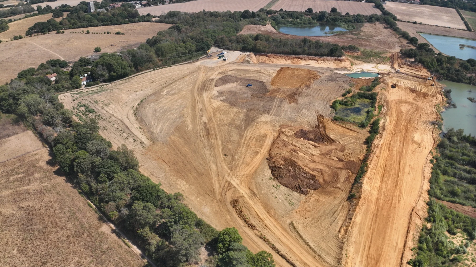 Earthworks survey and cut fill surface comparison