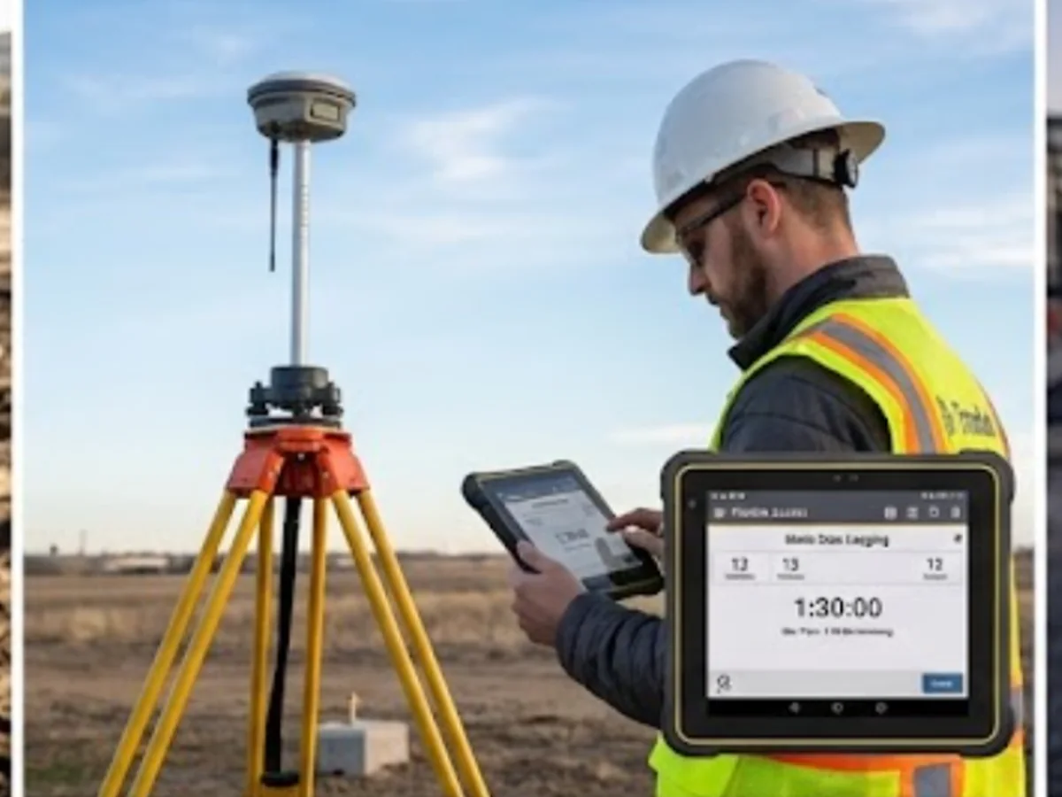 GNSS survey observation on site