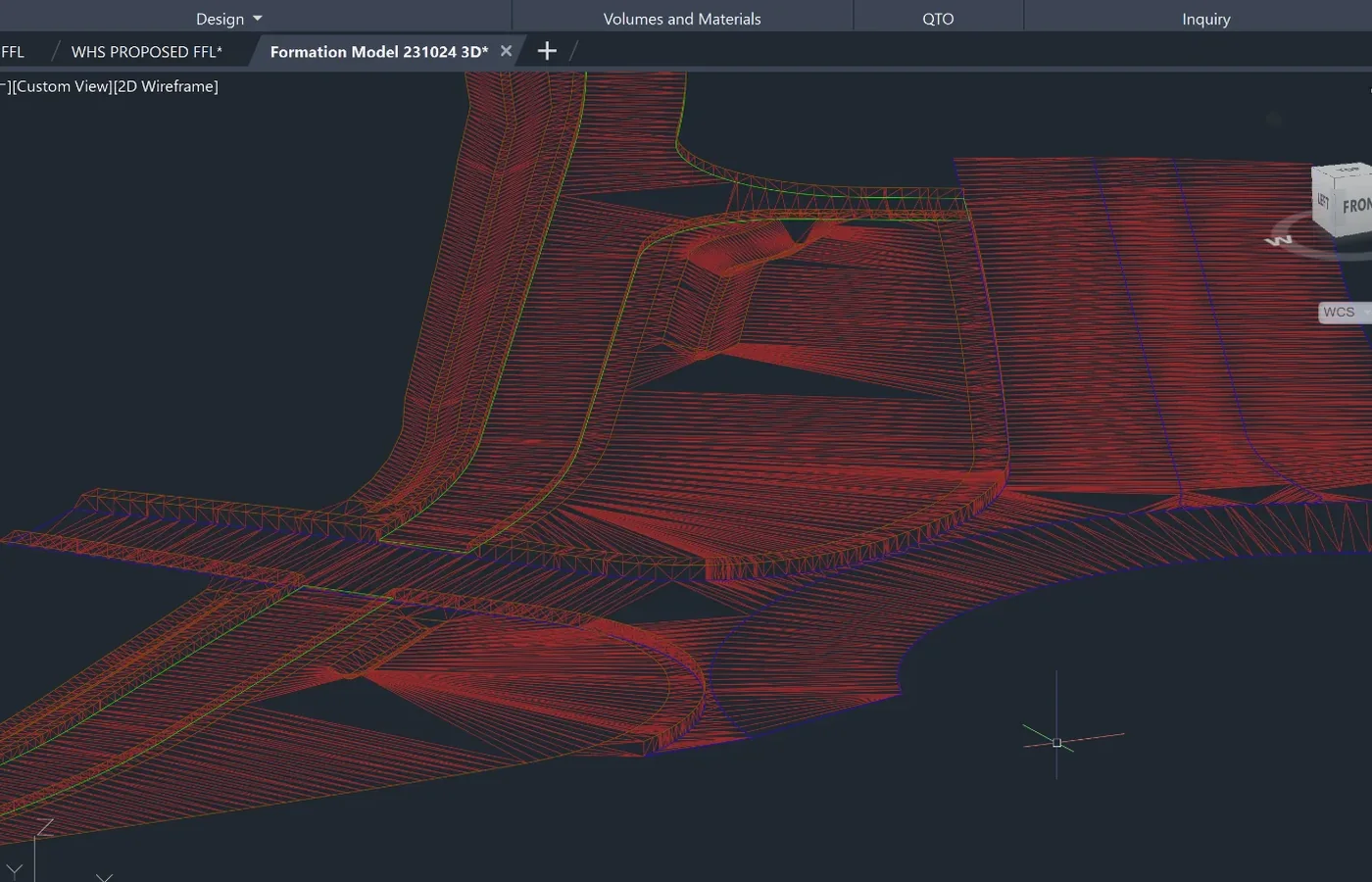 Civil 3D formation surface