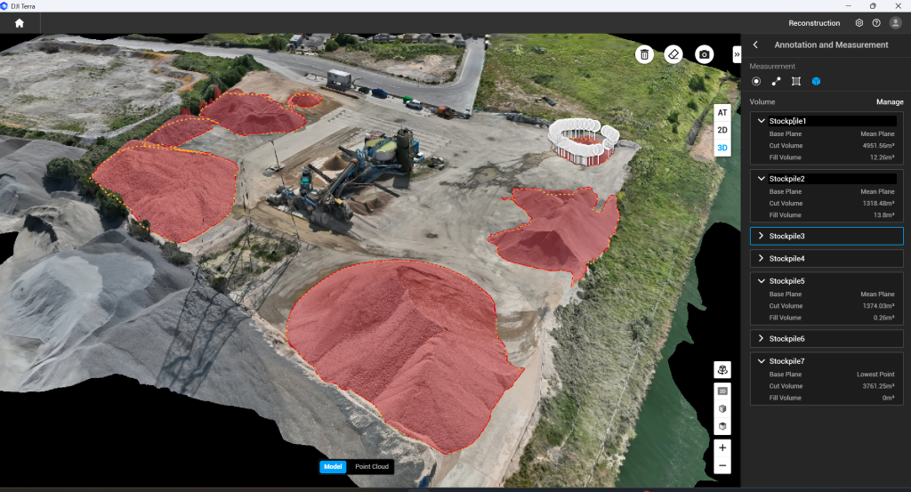 Material tracking and survey quantity records